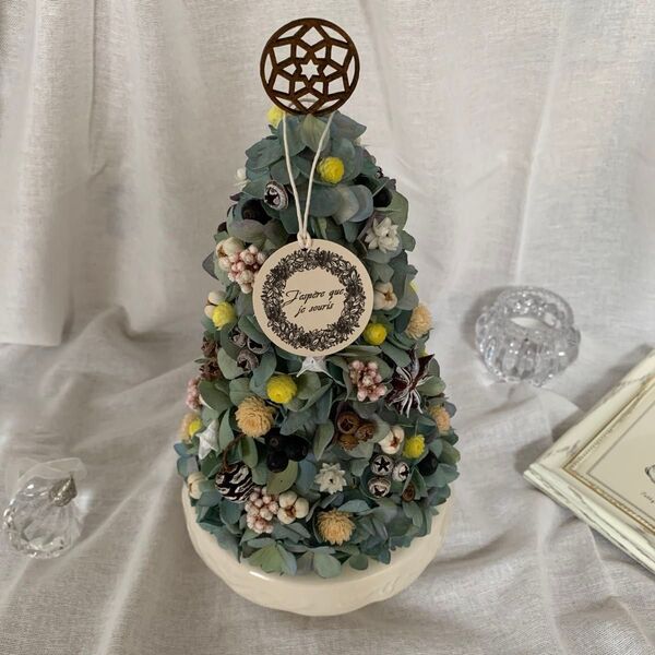 Xmasツリー 紫陽花ツリー 紫陽花リース ドライフラワーリース クリスマス飾り 置物 飾り ドライフラワー 紫陽花