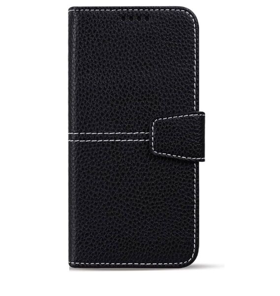 【Galaxy S22 Plus用】スマホケース 手帳型 ストラップ ブラック