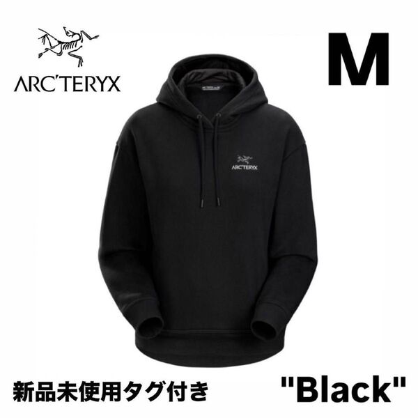 新品 ARC'TERYX Emblem Hoody WMNS Black M