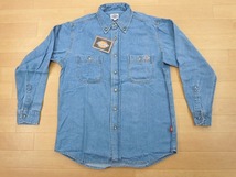 g70★新品★サイズ S★DICKIES ディッキーズ FB460U デニムシャツ★ワークシャツ ボンマックス★カラー7 ブルー★即決★_画像1