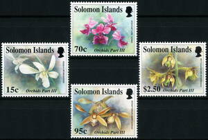 *1992 year Solomon various island orchid 4 kind . unused stamp (MNH)*ZJ-431* free shipping 