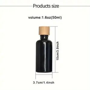 木製キャップ おしゃれ 遮光瓶 50ml