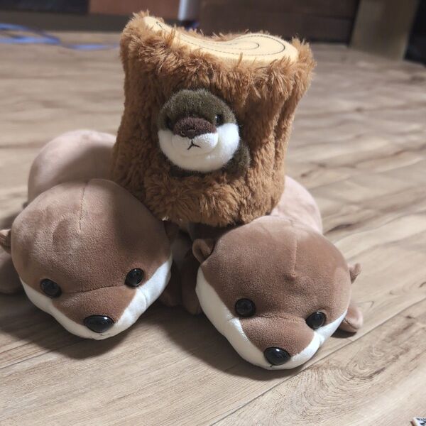 ぬいぐるみ かわうそ 親子 人形 赤ちゃん