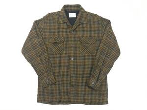 古着 17980 Mサイズ USA ビンテージ オリジナル vintage 60 70 80 90 WOOL ウール シャツ チェック シャドー