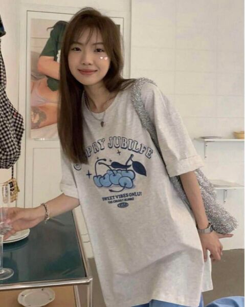 さくらんぼ韓国風Tシャツ