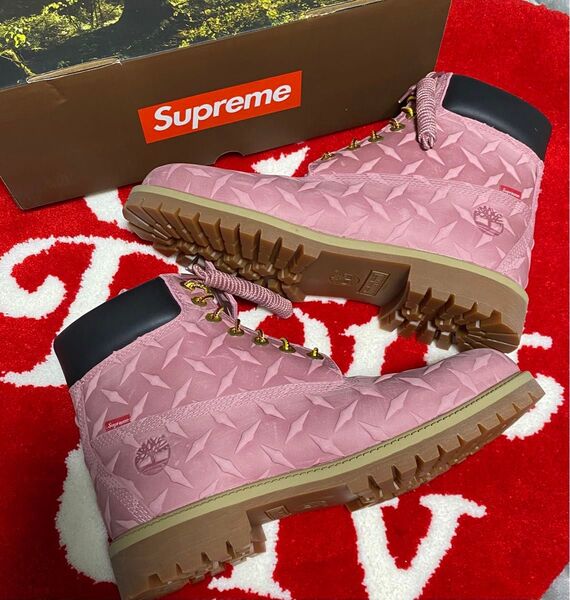 Supreme × Timberland Diamond Plate 6inch Premium Waterproof Boot