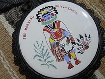 1960-70sビンテージ#HOPI KACHINAS TILE#ホピ族カチナタイル/メタル製イーグル壁掛け#インディアンジュエリーカントリーINDIAN西海岸サーフ_画像3