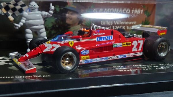 Brumm フェラーリ 126CK turbo モンテカルロGP 1/43