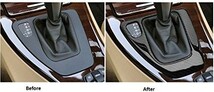 ★BMW E90 E91 E92 E93 用LHD シフトノブ＆ゲート用カーボンパネルセット/左ハンドル/ドライカーボン製法/318 320 323 325 328 330 335_画像4