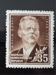 ドイツ・東ドイツ切手★ マキシム・ゴーリキー、作家 1953年 未使用