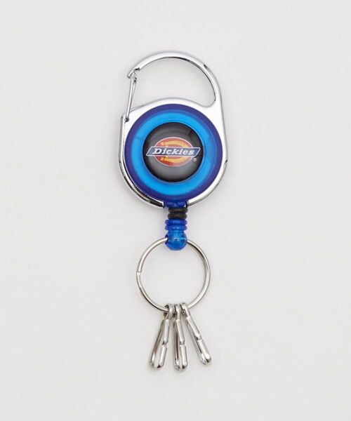 Dickies ディッキーズ リールキーホルダー キーリング ブルー