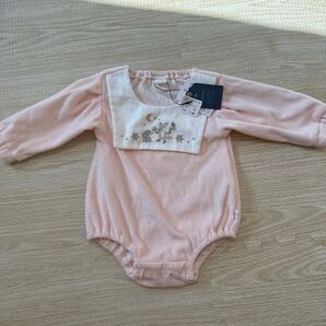 新品 ロンパース ベビー服 70 cottoli ベロア セーラー コトリ