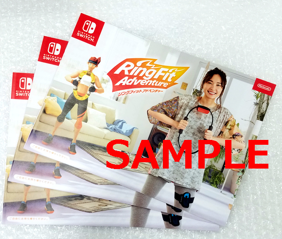 Nintendo 任天堂 SWITCH 新垣結衣さん リングフィットアドベンチャー パンフレット 3冊