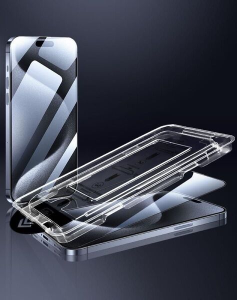フィルム iPhone 16Pro 強化ガラスフィルム2枚入れ 耐衝撃 覗き見防止 全面保護 画面保護 シート