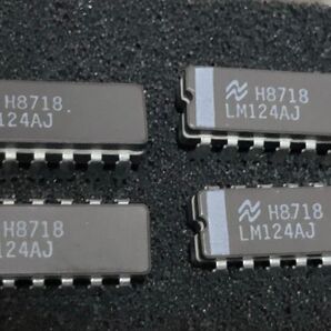 ナショナルセミコンダクタ (TI) クワッドオペアンプ LM124AJ 4個セット