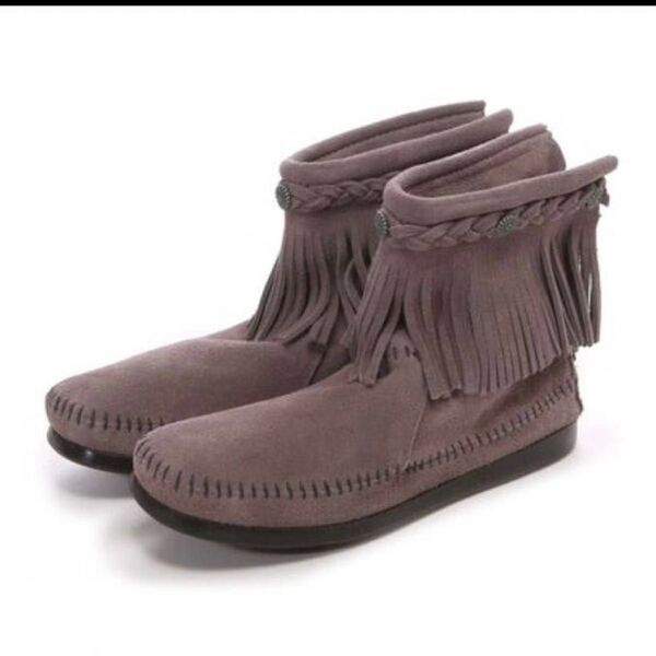 ミネトンカバックジップブーツ/MINNETONKA