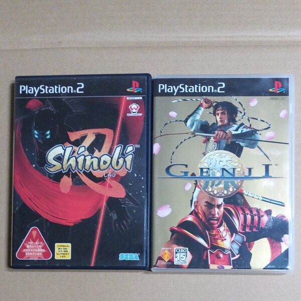 PS2ソフト 忍 Shinobi + GENJI 2本セット
