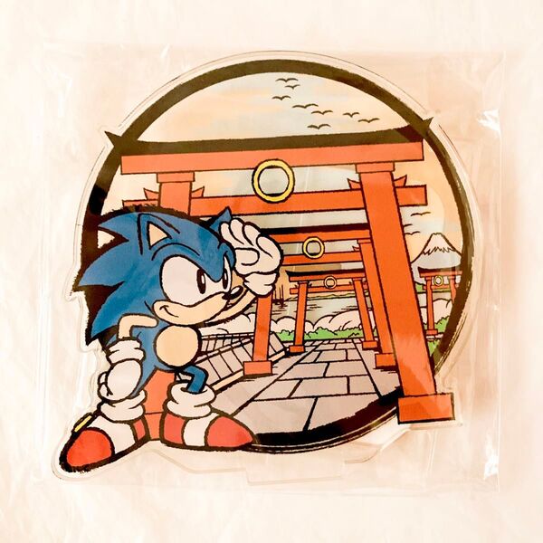 和ソニック アクスタ 羽田景 大鳥居図 アクリルスタンド 新品 ソニックザヘッジホッグ ミニアクリルジオラマ SEGA セガ