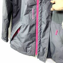 ■GIRLS用 THE NORTH FACE ノースフェイス HYVENT ハイベント 裏地メッシュ素材 フード付き ナイロンジャケット/古着アウトドア サイズXL■_画像5