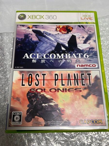 XBOX360 エースコンバット6 & LOST PLANET colonies ダブルパッケージ 同梱用 ナムコ カプコンお得版