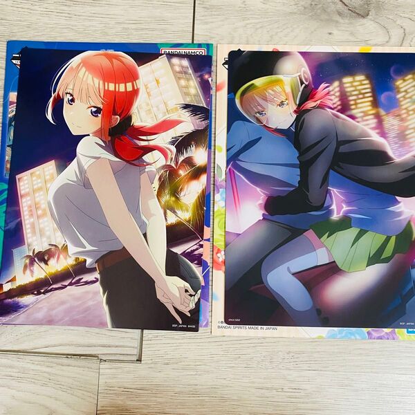 2点セット 二乃 イラストボード 五等分の花嫁 一番くじ