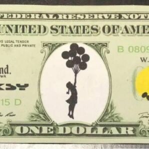 Banksy バンクシー 「Balloon Debate」1ドル 書類フルセット