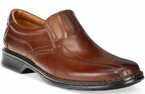 Clarks 25cm/8 ローファー ブラウン ビジネス シューズ レザー 革 スーツ ブーツ スリッポン ゴア スニーカー カジュアル H302