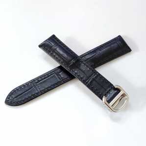 18mm カウハイドレザー 革ベルト ブラック 黒 Dバックル付属 【対応】カルティエ タンク等 Cartier