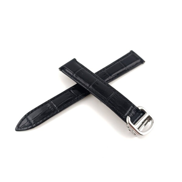 16mm 腕時計 社外品 ベルト ブラック 黒 【対応】 カルティエ タンク マスト等 Cartier