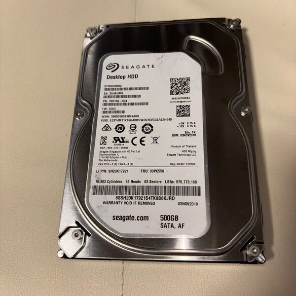 Seagate Desktop HDD 500GB SATA