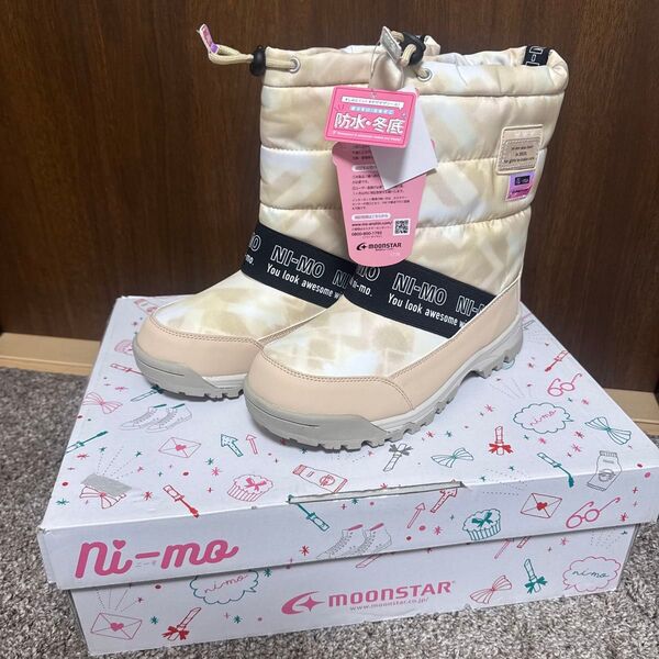 ニーモ NI-MO キッズ スノーブーツ 24cm ベージュ系 新品未使用