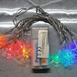クリスマス飾りに♪雪の結晶 カラフル 1.5m