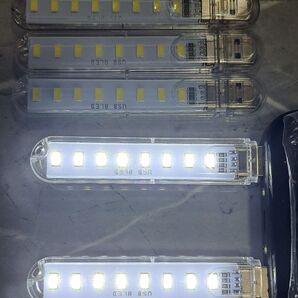 LEDライト 読書灯 作業灯 USB 10cm5本セット