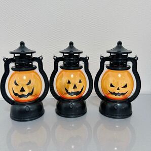 ハロウィン パンプキン ランタン 3種類 顔違い 置き型 吊り下げ インテリア ランタン イベント