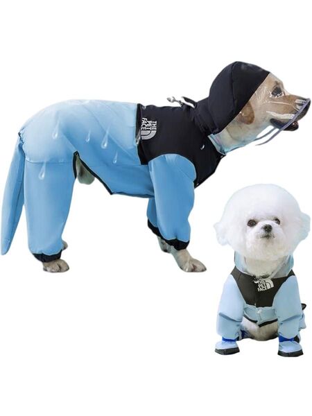 未使用に近い犬ペットレインコート雨カッパ雨具アウトドア服5xl