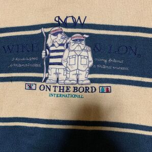 WIKI & LON ストライプ柄 ニットセーター