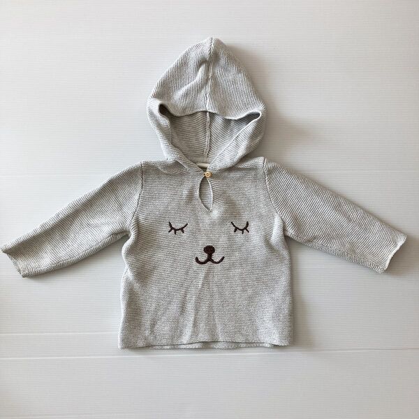 パーカー H&M 80 長袖 ベビー グレー