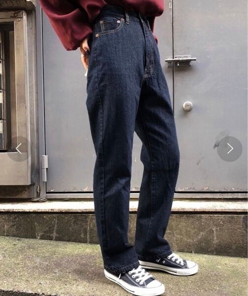 ページボーイ ハイウエスト デニムパンツ ジーンズ カジュアルパンツ ハイライズ ストレート