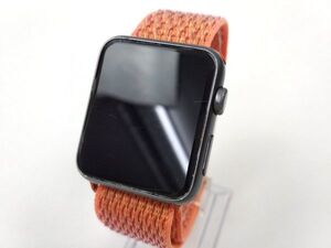 apple watch 4 40mm/ 3 38mm用 交換用ベルト ストラップ ナイロン スポーツバンド オレンジ