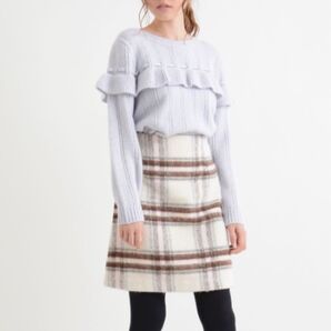 【美品】マジェスティックレゴン BIGチェック台形ミニスカート 完売品