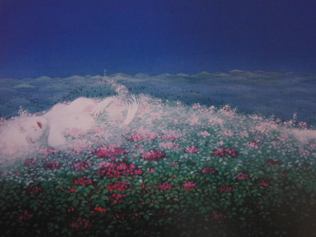 Tatsuya Ishiodori, [Blumenlegende], Aus einem seltenen gerahmten Kunstbuch, Ganz neu mit Rahmen, Guter Zustand, Porto inklusive, Malerei, Ölgemälde, Porträt