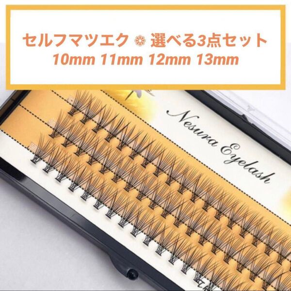 新品 つけまつ毛 マツエク Cカール 3箱セット セルフ 大人気 10mm