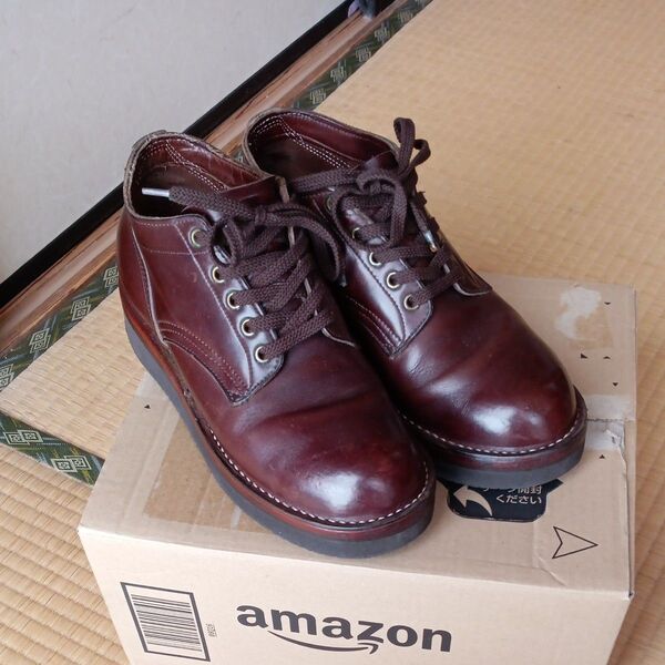 ハソーン オックスフォードシューズ 8 1/2E 26.5cm 革靴 検索用 ポストマン RED WING ブラウン