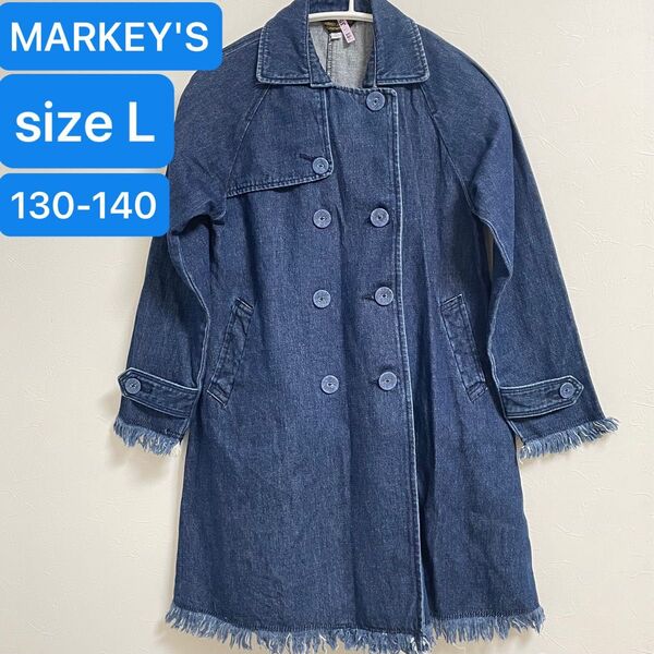MARKEY'SABOND マーキーズ ガールズ デニムコート ジャケット デニムコート サイズL 130-140センチ