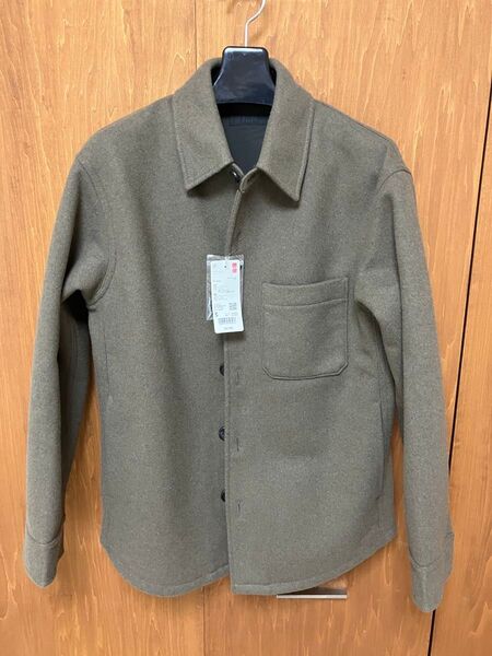 UNIQLO ユニクロ オーバーシャツジャケット ブラウン S