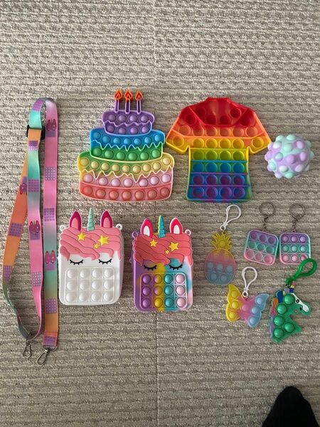プッシュポップ セット バッグ キーホルダー