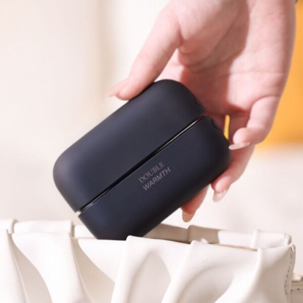 【新品】充電式電気カイロ マグネット式 温度調節 繰り返し使える(ブラック)コンパクト マグネット 暖かい 急速 分離式 省エネ