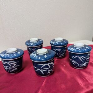 昭和レトロ。茶碗蒸し5客セット。