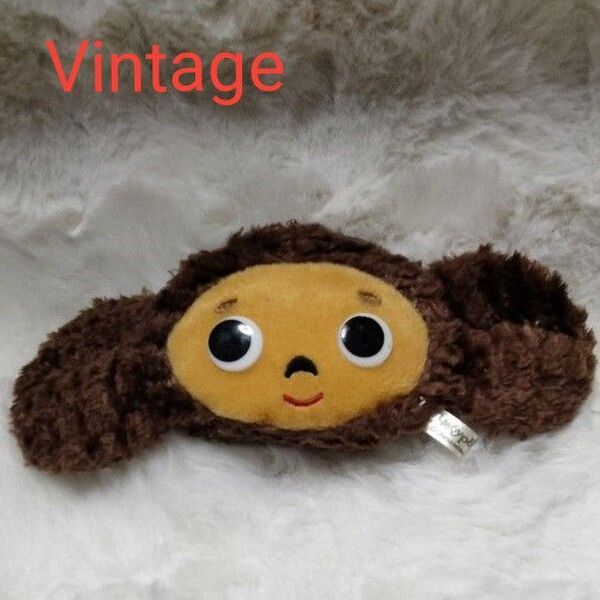【ビンテージ】Vintage★チェブラーシカ★ ぬいぐるみ マスコット 小物入れ ポーチ チャーム レトロボールチェーン