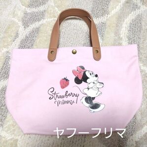 ディズニーストア ミニー ストロベリー ランチトートバッグ いちご ランチケース ミニトートバッグ トートバッグ